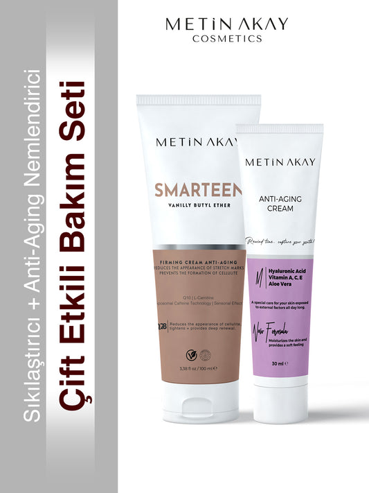 Çift Etkili Bakım Seti – Sıkılaştırıcı + Anti-Aging Nemlendirici