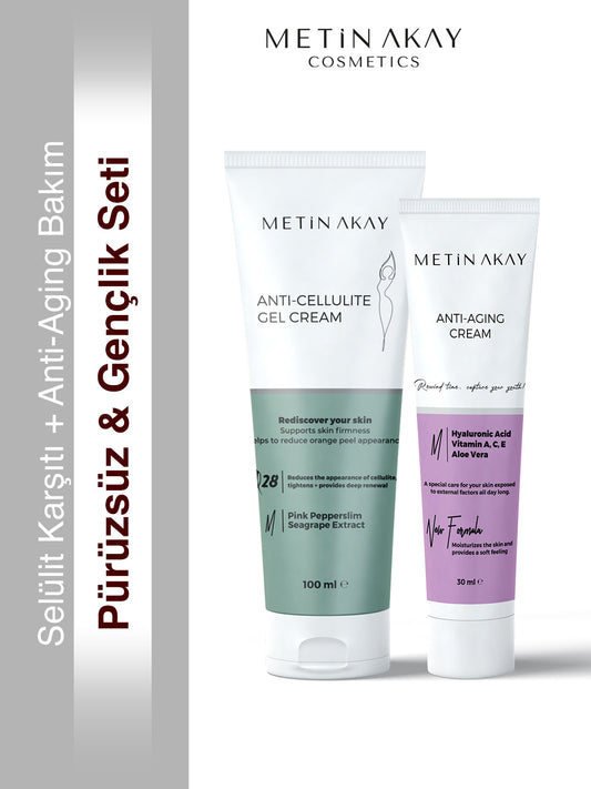 Pürüzsüz & Gençlik Seti – Selülit Karşıtı + Anti-Aging Bakım