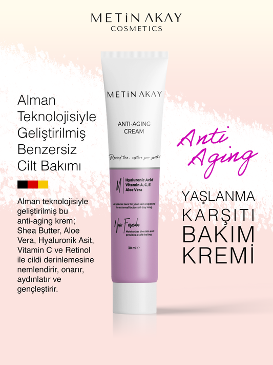 Yaşlanma Karşıtı Günlük Yüz Kremi – Hyaluronik Asit + Vitamin Kompleksi