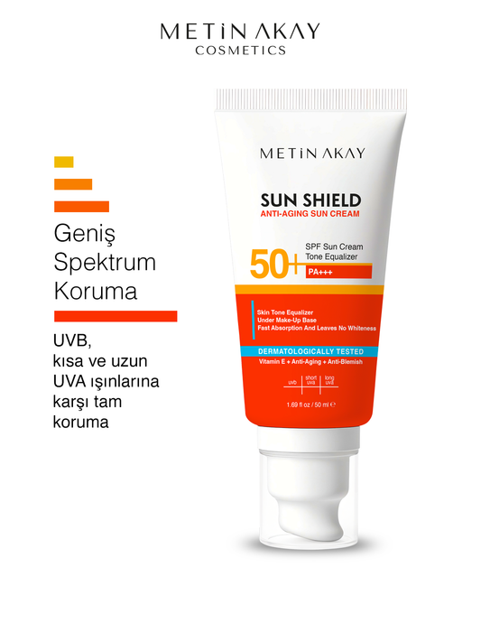 SPF 50 Güneş Koruyucu – Anti-Aging + Ton Dengeleyici