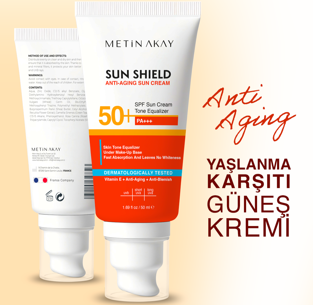 SPF 50 Güneş Koruyucu – Anti-Aging + Ton Dengeleyici